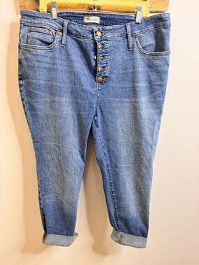Madewell Light Blue Boyfriend Button-Fly Jeans